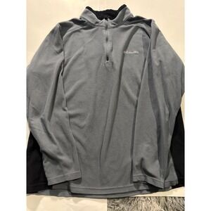 Columbia Sportswear Gray Fleece 1/4 Zip Pullover Mens Large